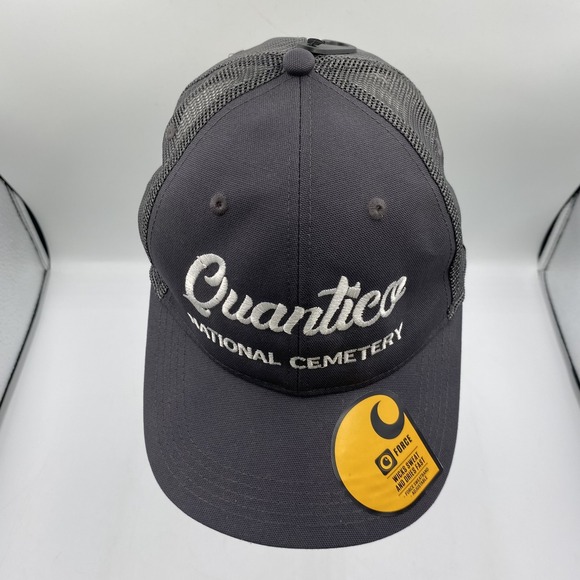 Quantico National Cemetery Hat‎ Cap Snap Back Gray Mesh Trucker Carhartt Mens - Picture 5 of 10